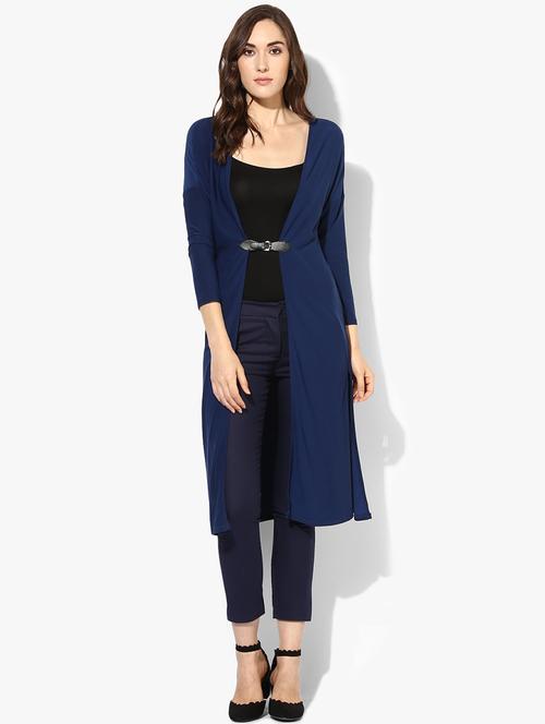 navy blue drape shrug - 14663934 - Very Small Image - 1