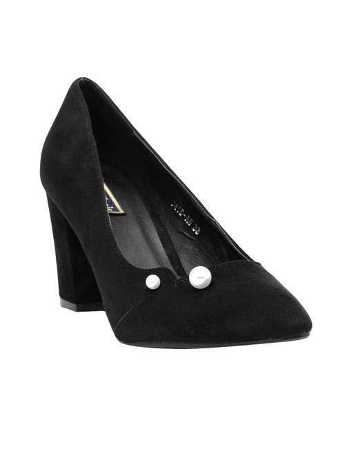 black suede slip on pumps - 14664620 - Very Small Image - 1