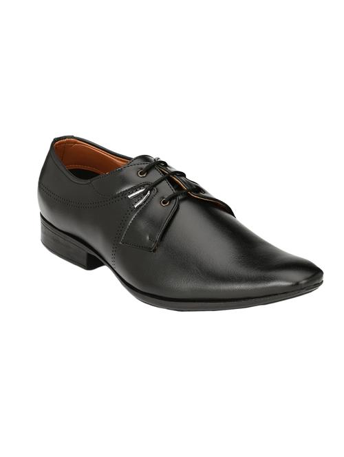 black Leather formal derby - 14664889 - Very Small Image - 1