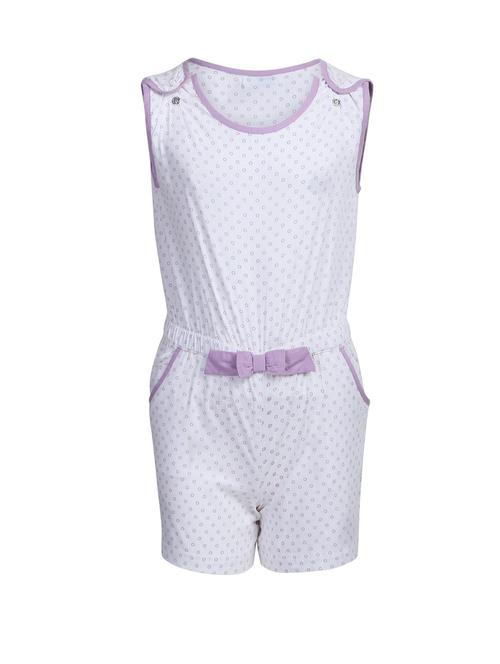 purple cotton playsuit - 14665607 - Very Small Image - 1