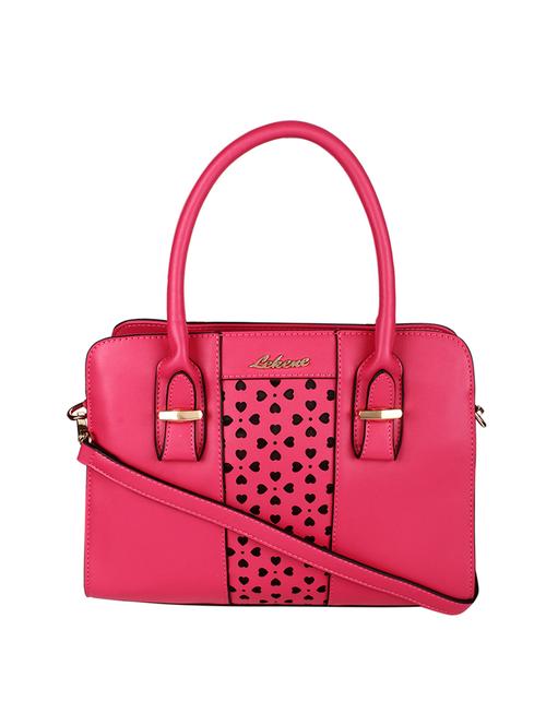 pink leatherette  handbag - 14665617 - Very Small Image - 1
