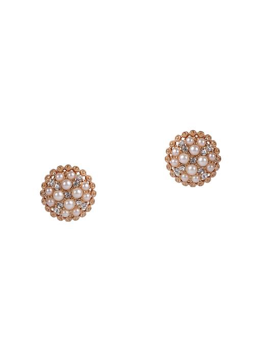 gold glass studs earrings - 14666060 - Very Small Image - 1