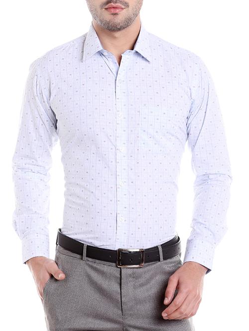 light blue cotton formal shirt - 14666402 - Very Small Image - 1