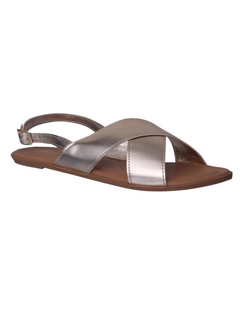 silver back strap sandal - 14669062 - Very Small Image - 1