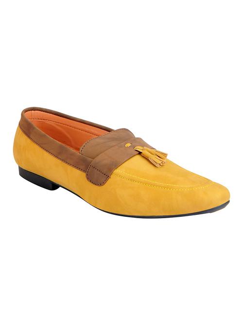 yellow leatherette slip ons - 14670237 - Very Small Image - 1