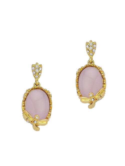 gold gold plated drop earrings - 14671600 - Very Small Image - 1