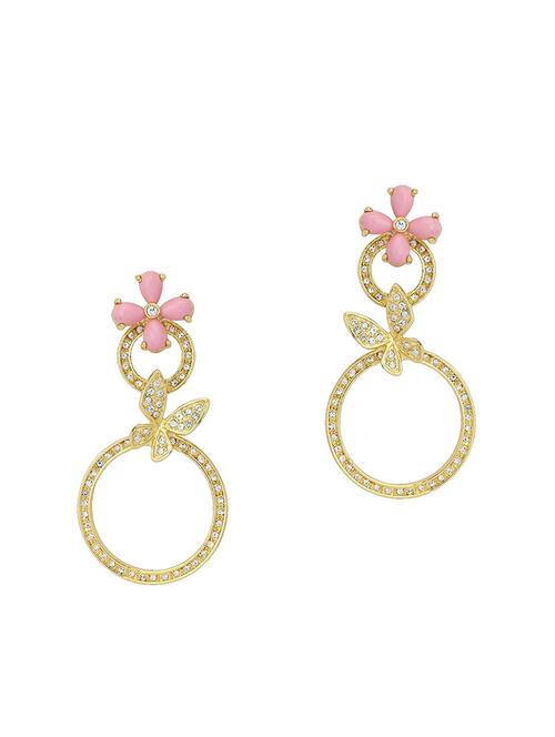 gold gold plated drop earrings - 14671603 - Very Small Image - 1