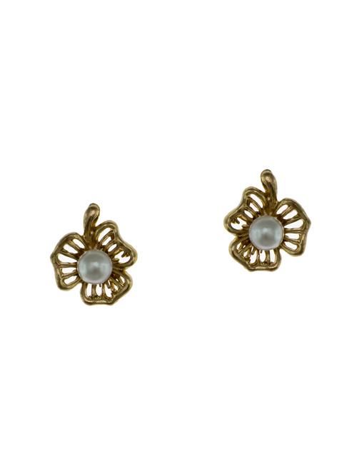 gold metal studs earrings - 14671879 - Very Small Image - 1