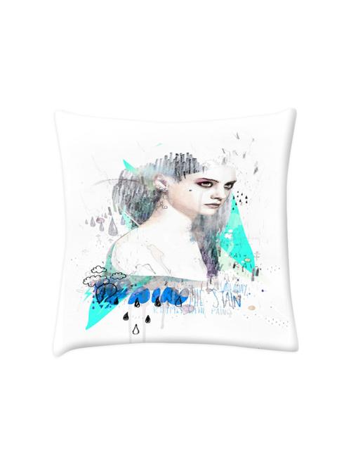 angry girl digitally printed cushion cover 16 x 16 inch - 14673491 - Very Small Image - 1