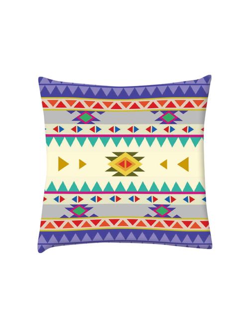aztec pattern purple digitally printed cushion cover 16 x 16 inch - 14673598 - Very Small Image - 1
