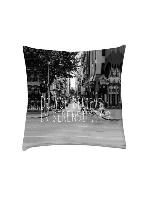 do you believe in serendipity digitally printed cushion cover 16 x 16 inch - 14673663 - Very Small Image - 1