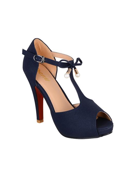 navy ankle strap sandal - 14674437 - Very Small Image - 1