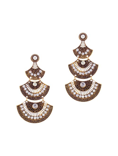 multi colored metal drop earrings - 14675074 - Very Small Image - 1