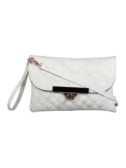 beige cotton polyester blend regular clutch - 14676527 - Very Small Image - 1
