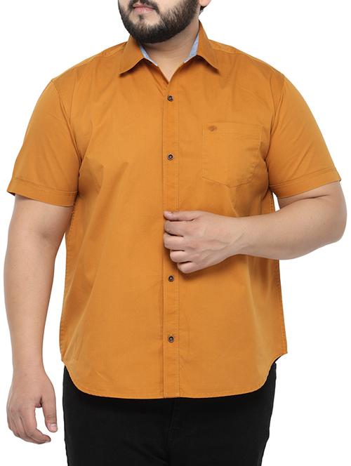 yellow cotton casual shirt - 14680003 - Very Small Image - 1