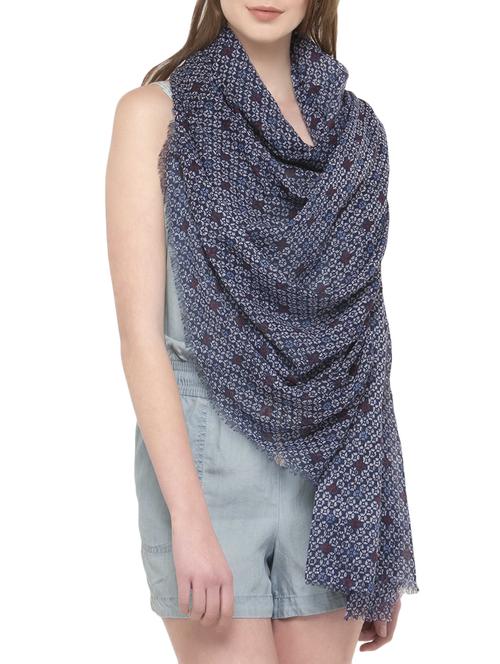 printed cotton stole - 14680030 - Very Small Image - 1