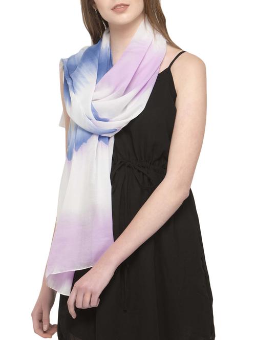 printed polyester stole - 14680050 - Very Small Image - 1