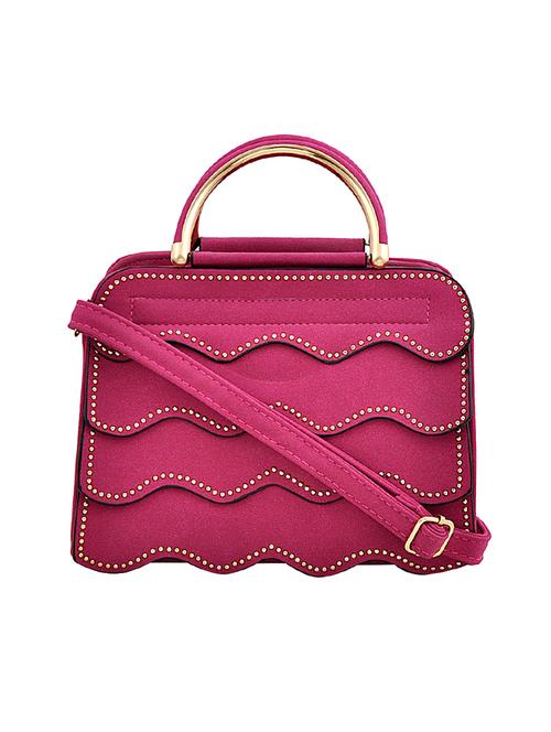 purple leatherette  handbag - 14680714 - Very Small Image - 1