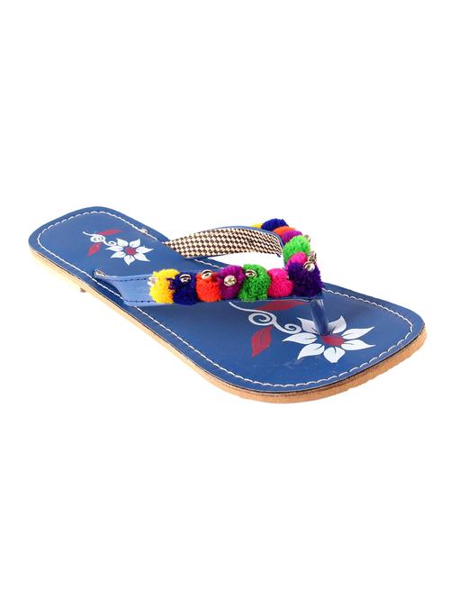 blue toe separator kolhapuri - 14681015 - Very Small Image - 1