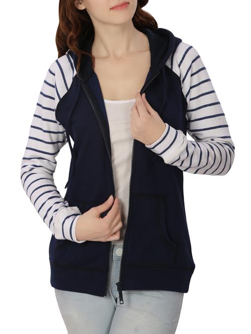 navy blue hooded sweatshirt - 14705474 - Very Small Image - 1