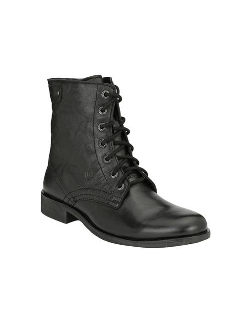black leather high ankle boot - 14705815 - Very Small Image - 1