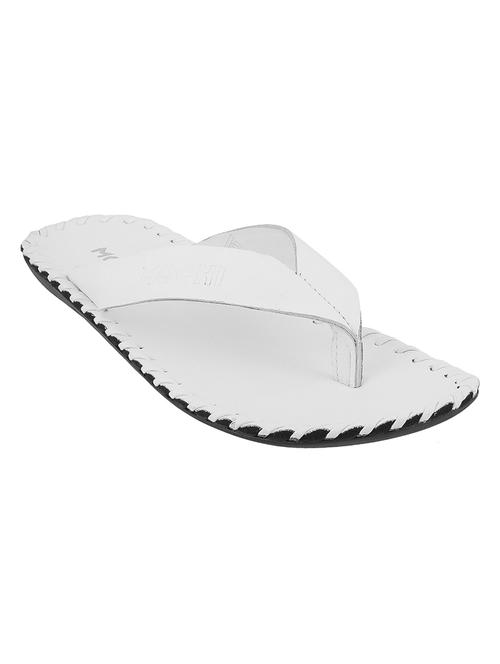 white leather toe separator slippers - 14706743 - Very Small Image - 1