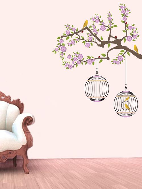 lamp tree wall sticker - 14707716 - Very Small Image - 1