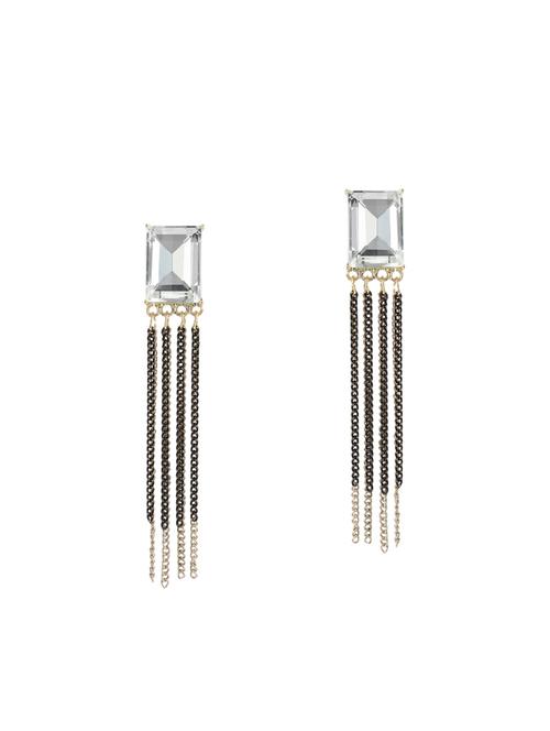 silver tone drop earrings - 14712250 - Very Small Image - 1