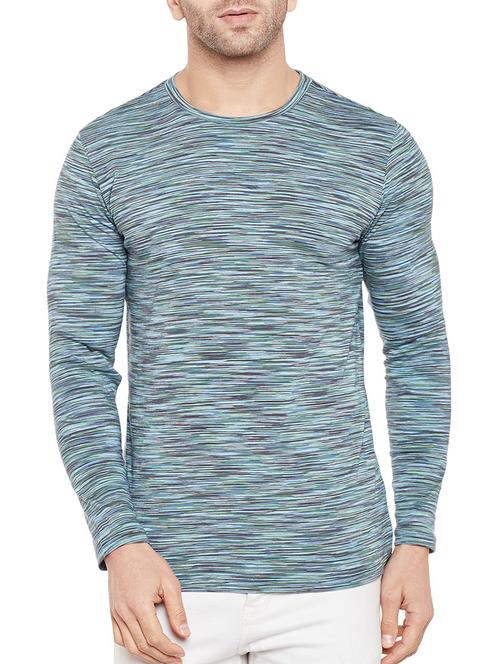 blue cotton all over print t-shirt - 14713988 - Very Small Image - 1