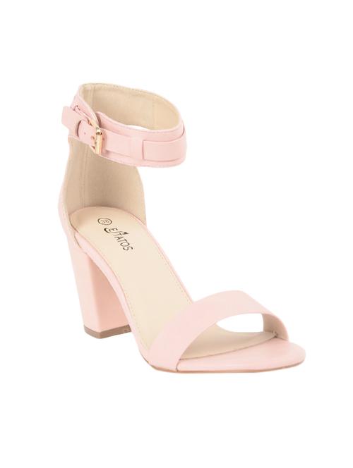 pink pu ankle strap sandals - 14714866 - Very Small Image - 1