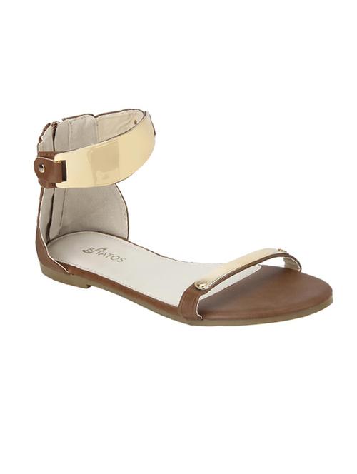 brown ankle strap sandals - 14714878 - Very Small Image - 1
