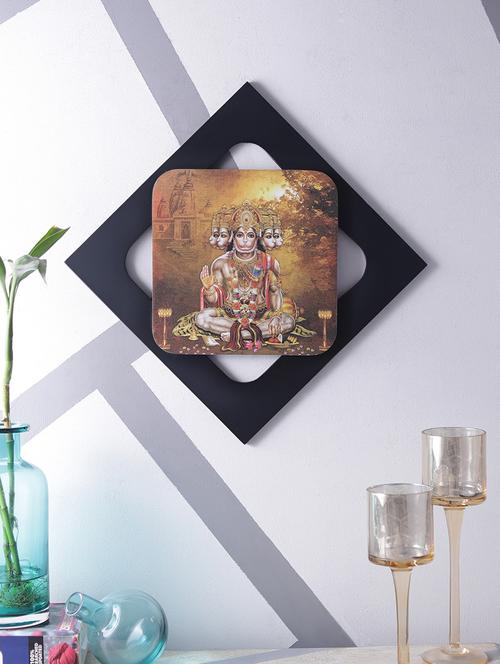 digital print hanuman on wooden frame wall art  - 14717675 - Very Small Image - 1