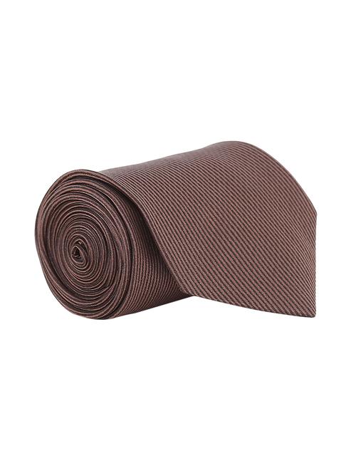 brown satin tie - 14717729 - Very Small Image - 1