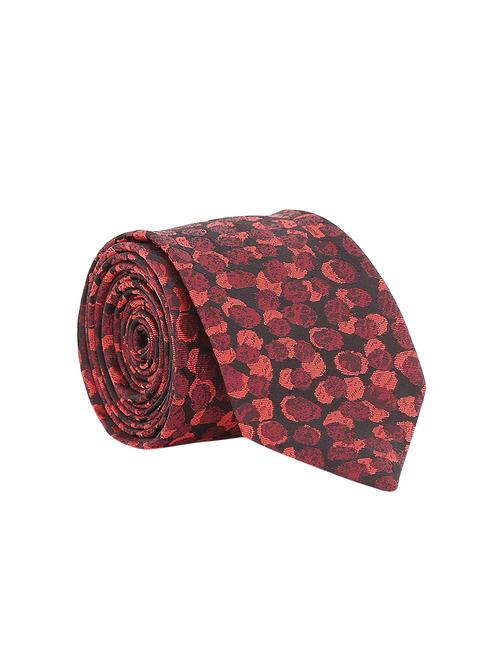 maroon satin tie - 14717740 - Very Small Image - 1