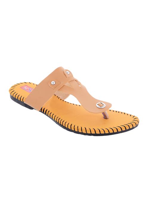 beige leather slippers - 14717837 - Very Small Image - 1