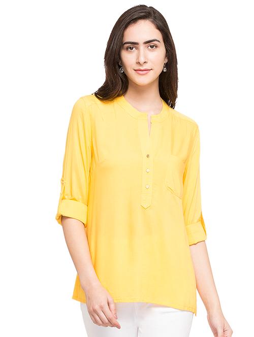 yellow colored top - 14719706 - Very Small Image - 1