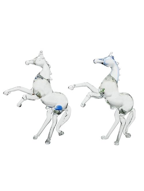 crystal glass horse set(set of 2) - 14720901 - Very Small Image - 1