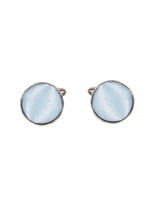 sky blue metal cufflink - 14720904 - Very Small Image - 1