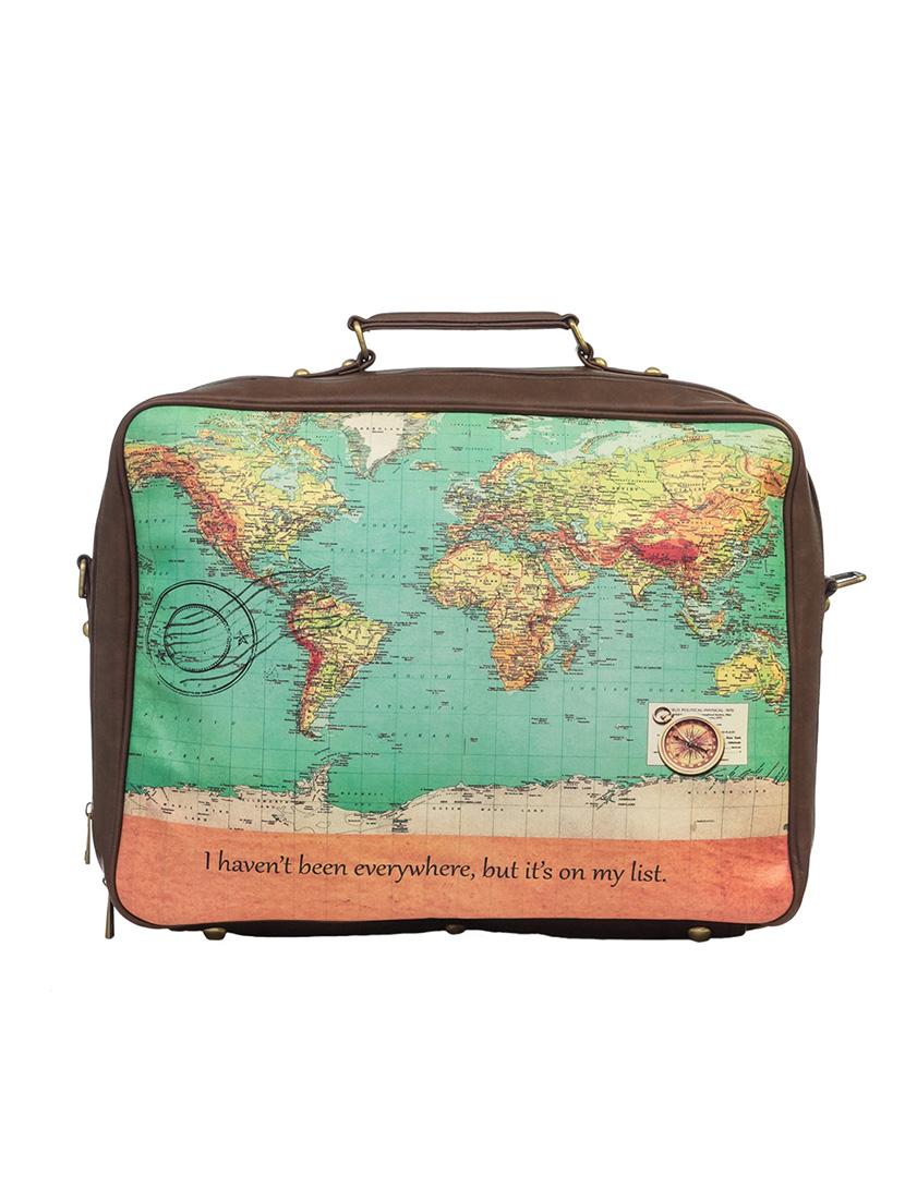 multi colored leatherette luggage - 14721100 - Standard Image - 3