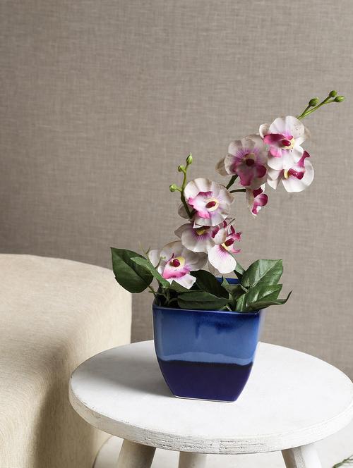 ceramic blue table top planter - 14721590 - Very Small Image - 1