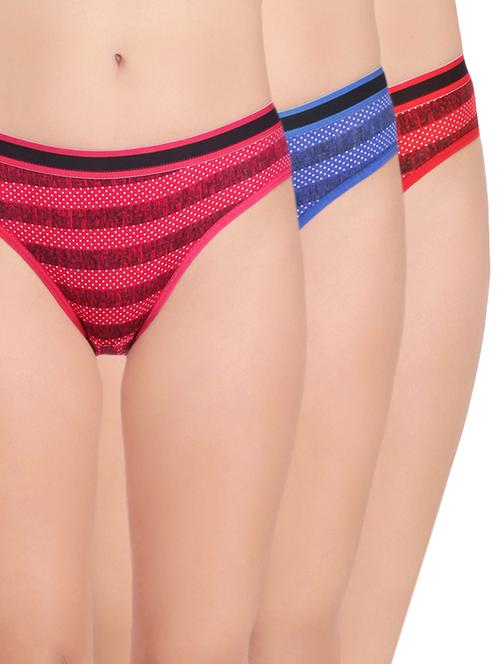 set of 3 multi colored panty - 14727683 - Very Small Image - 1