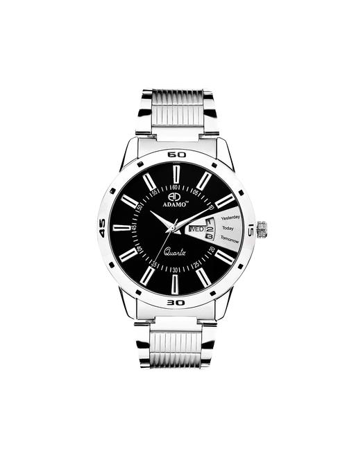 adamo (day & date) designer men's wrist watch a814sm02 - 14727784 - Very Small Image - 1