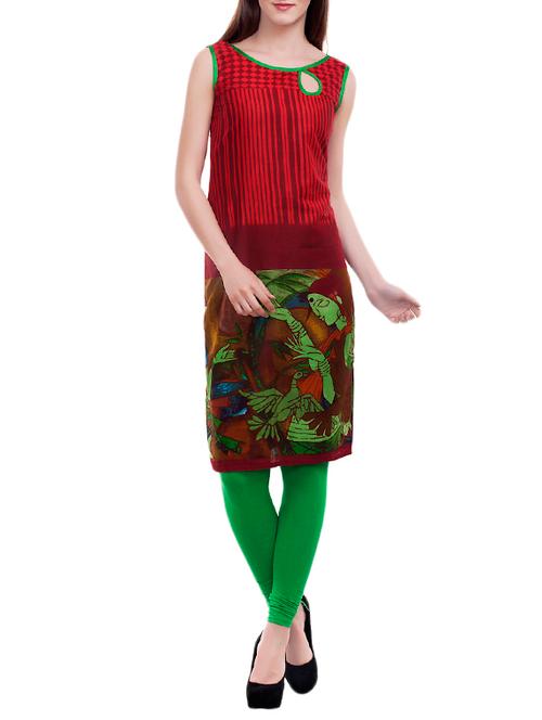 women's straight kurta - 14732413 - Very Small Image - 1