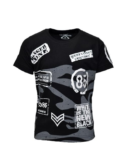 round neck graphic print t-shirt - 14735042 - Very Small Image - 1