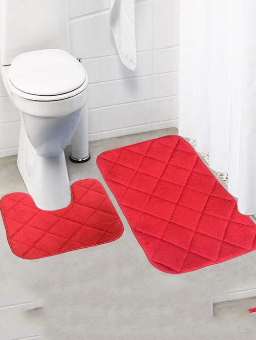 super soft memory foam bathmat set with contour - 14735200 - Very Small Image - 1