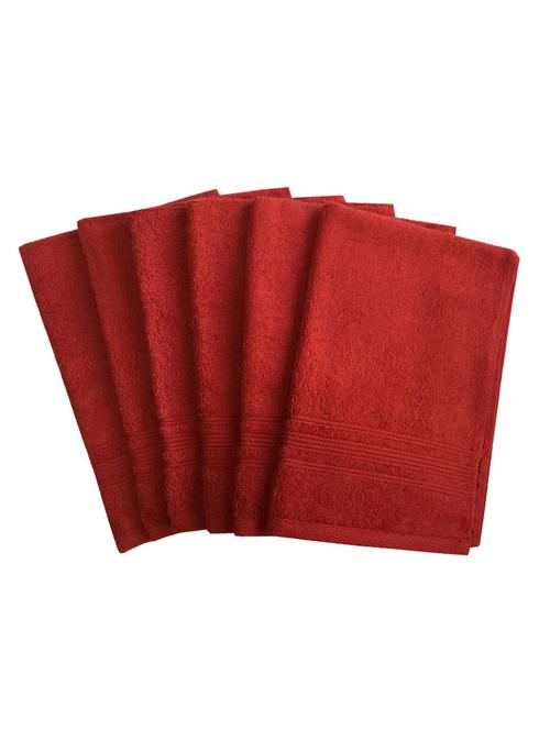 set of 6 super soft and fluffy hand towels - 14735285 - Very Small Image - 1