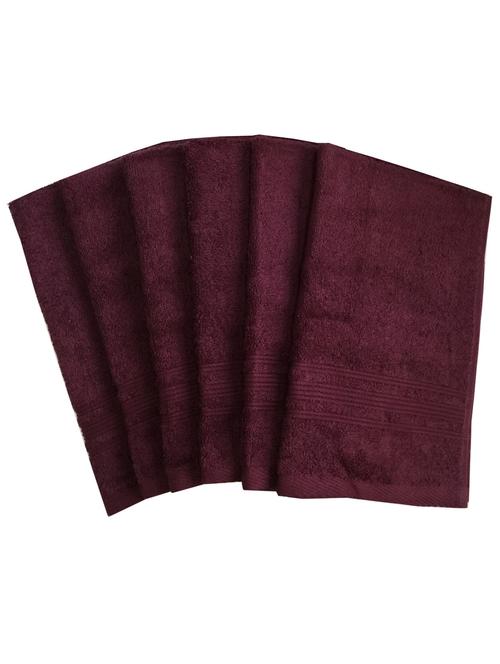 set of 6 super soft and fluffy hand towels - 14735286 - Very Small Image - 1