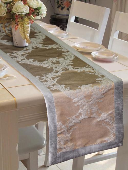 table runner with polyester border (size: 16"x72") - 14735499 - Very Small Image - 1