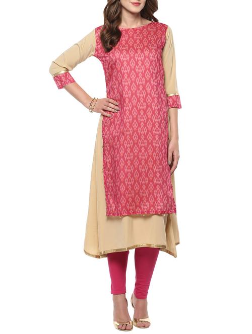 Printed layered kurta - 14736601 - Very Small Image - 1