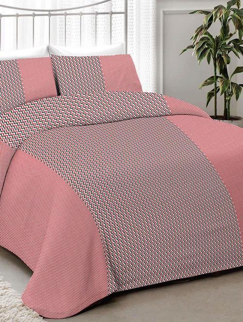 cotton double bed sheet with 2 pillow covers - 14737381 - Very Small Image - 1